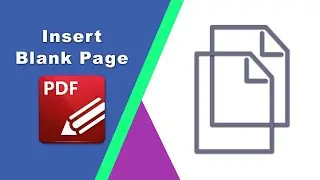 How to insert an empty page to a pdf file in PDF-XChange Editor