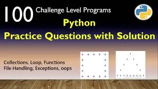 Challenge Level Python Practice Programs | Part 2  | Pattern and pyramid | in hindi