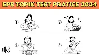 Korean Listening Test EPS TOPIK 2024 Part 35 | New Model Question UBT CBT Exam | How to learn Korean