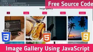 Create a Image Gallery Using JavaScript | Image Gallery Using HTML CSS And Vanilla JavaScript |