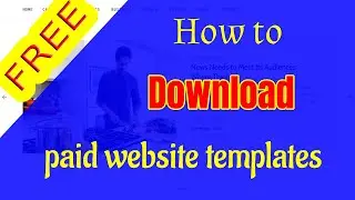 How to download paid responsive website template free | responsive website template download