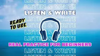 Listen & Write! ESL Beginners Game & Warm up + Tenses Review Practice