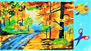 Paint autumn. Как нарисовать осень с объяснением для начинающих