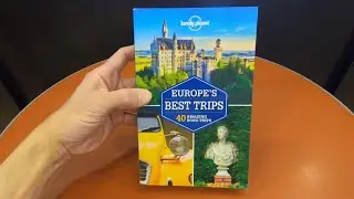 LONELY PLANET EUROPE'S BEST TRIPS TRAVEL GUIDE BOOK CLOSE UP AND INSIDE LOOK