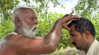 ASMR || RELAXING MASSAGE AFTER HEAVY WORK | BEST PAKISTANI HEAD MASSAGE BY BABA KALLU |