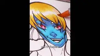 Drawing a Blue Tang as a Merfolk | Mermay 2024