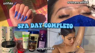 spa day completão + comprinhas (extensão de unhas, cabelo, skin care)🧖🏻‍♀️💅🏻💗