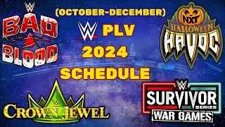 WWE PLVs Schedule in 2024 (Oct to Dec) | Date & Venue With Animated Maps