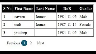 how to create paging,pagination in php and display 10 records per page in php