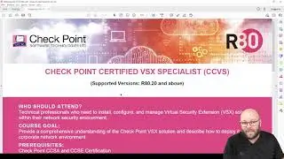 Check Point CCVS r80.40 Course overview