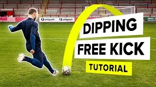 Dipping top spin free kick tutorial