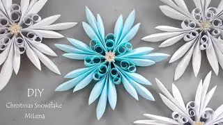 ❄️ СНЕЖИНКА ИЗ БУМАГИ ❄️ 3D PAPER SNOWFLAKE ❄️