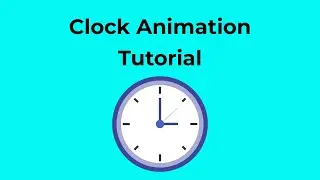 Clock animation Tutorial How to animate Clock in 2D after effect in Hindi and urdu 