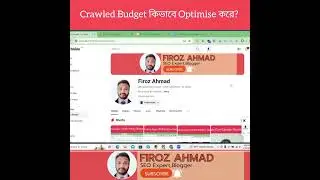 Crawl budget optimization কিভাবে এবং কেনো করে #firozahmad #crawlbudget #seo #seocourse