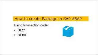 How to Create Package in SAP ABAP