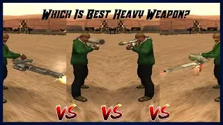 GTA SanAndreas - Which Is Best Heavy Weapon?(RPG, Flamethrower, Minigun)|Dream Gangsters Gaming