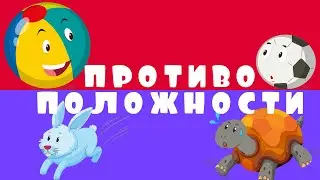 ПРОТИВОПОЛОЖНОСТИ. Обучающее видео для детей