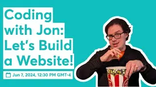 Coding with Jon: Let's Build a Website! | episode 1