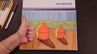 How to draw Monet's Haystacks