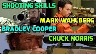 Chuck Norris, Mark Wahlberg & Bradley Cooper Shooting Skills