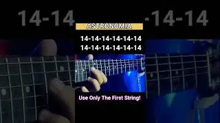 1 String Astronomia - Easy Tabs (Guitar Fingerstyle Tutorial)