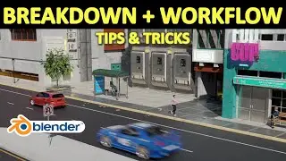 How I Used Blender to Create this Speeding Car Animation - breakdown & workflow