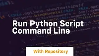run python script command line