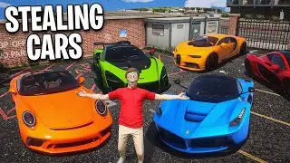 Stealing Cars From Police Impound in GTA!