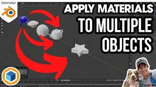 How to Apply Materials to MULTIPLE OBJECTS at Once in Blender