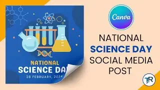 National Science Day Social Media Post In Canva | Canva Social Media Post | Canva Hindi