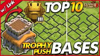 TOP 10 BEST TROPHY PUSHING BASES FOR TH8!! | TH8 Trophy Push Base w/ Link - Clash of Clans