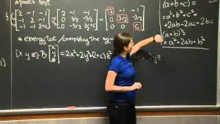 Positive Definite Matrices and Minima | MIT 18.06SC Linear Algebra, Fall 2011