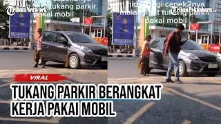 VIRAL TUKANG Parkir Datang Pakai Mobil Brio, Netizen: Kita yang Parkir Naik Motor