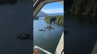 Flying over Tofino, Vancouver Island