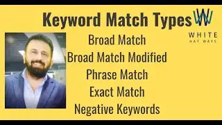 Keyword Match Types -Broad Match, Broad Match Modified, Phrase Match, Exact Match & Negative Matches