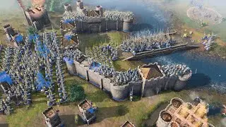 Age of Empires 4 - INSANE BRIDGE DEFENSE