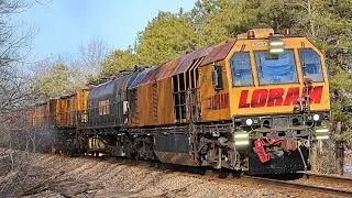 Rail Grinder Starts FIRE, RAILFAN Puts it Out! All About the LORAM Grinder, D&H Northend