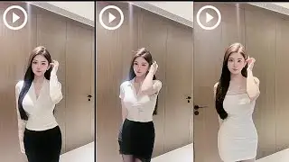 抖音美女 【一颗草莓】Douyin Tiktok Chinese Girls 2024