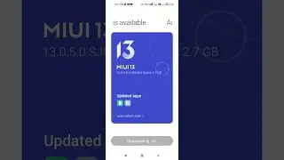 Redmi note 9 New Update MIUI 13 and Android 12