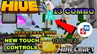 Very Easy WIN In HIVE SKYWARS || VICTORY || 13 COMBO || KEYMAPPER || NEW TOUCH CONTROLS