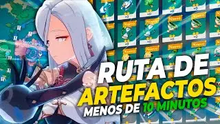 Ruta de ARTEFACTOS de menos de 10 Minutos ft. Shenhe | Genshin Impact