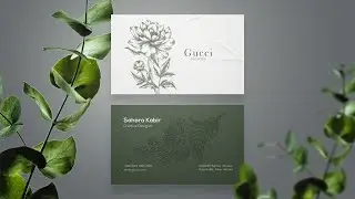 Business Card Design  |  Business Card Mockup Making Tutorial 2022