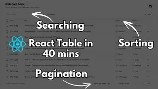 TanStack Table (React Table) Crash Course in 40 mins - Beginners Tutorial