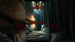 승무원들의 금기사항 3가지