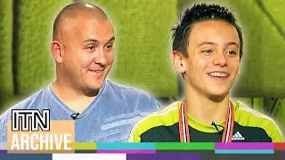 13-Year-Old Tom Daley Interviewed with Dad Ahead of Beijing Olympics (2008)