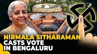 Lok Sabha Election 2024 Phase 2: Finance Minister Nirmala Sitharaman casts vote in Bengaluru