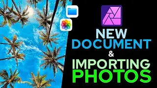 Making a New Document & Importing Photos like a PRO in Affinity Photo 2 iPad