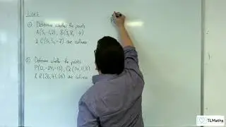 A-Level Further Maths F1-04 Lines: Determine Whether three Points are Collinear