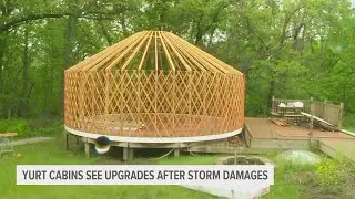 Yurt cabins in Madison County, Iowa get major upgrade after storms