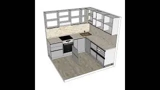 Проектирование Угловой Кухни в программе SketchUp